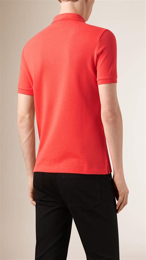 orange burberry polo shirt|burberry polo shirts men's sale.